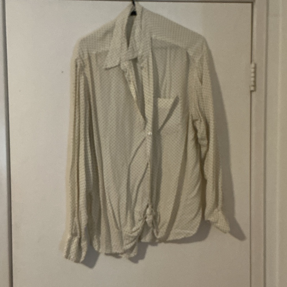 Dolce & Gabbana Beige Polka Dot Blouse